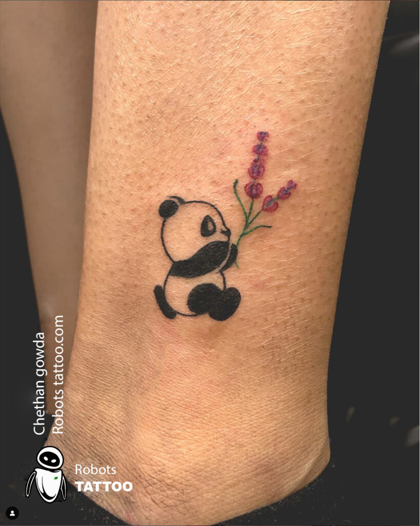 Best water colour Panda tattoo- Robots tattoo