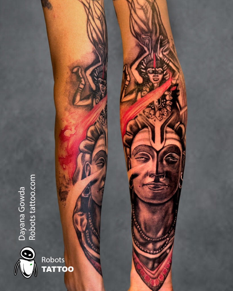 Shiva tattaoo ideas ArtistDayanagowda @robotstattoo
