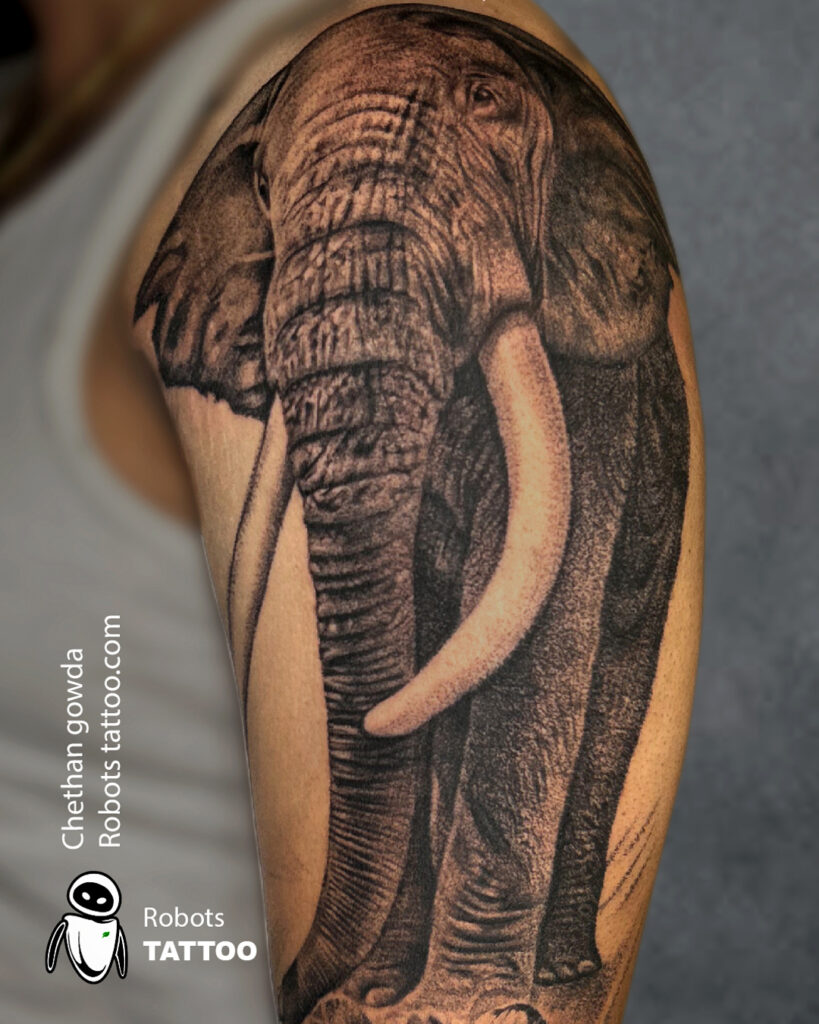#Elephanttattoo ideas done @robotstattoo @chethangowdarobotstattoo