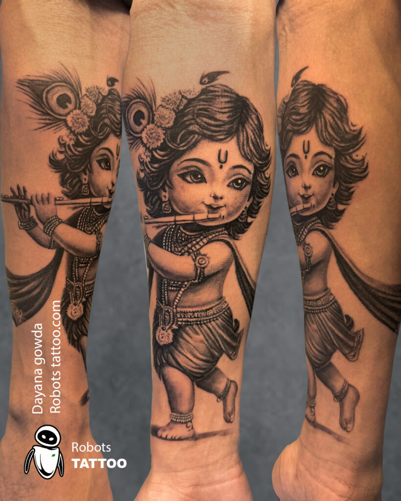 Baby krishnatattoo ideas Krishna tattoo ideas @robotstattoo