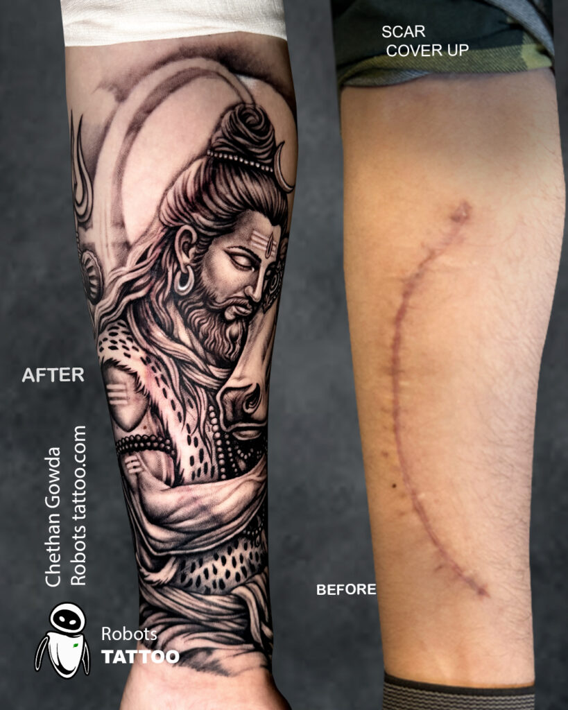 scar cover up tattoo ideas shiva tattoo ideas shivanandi tattoo ideas