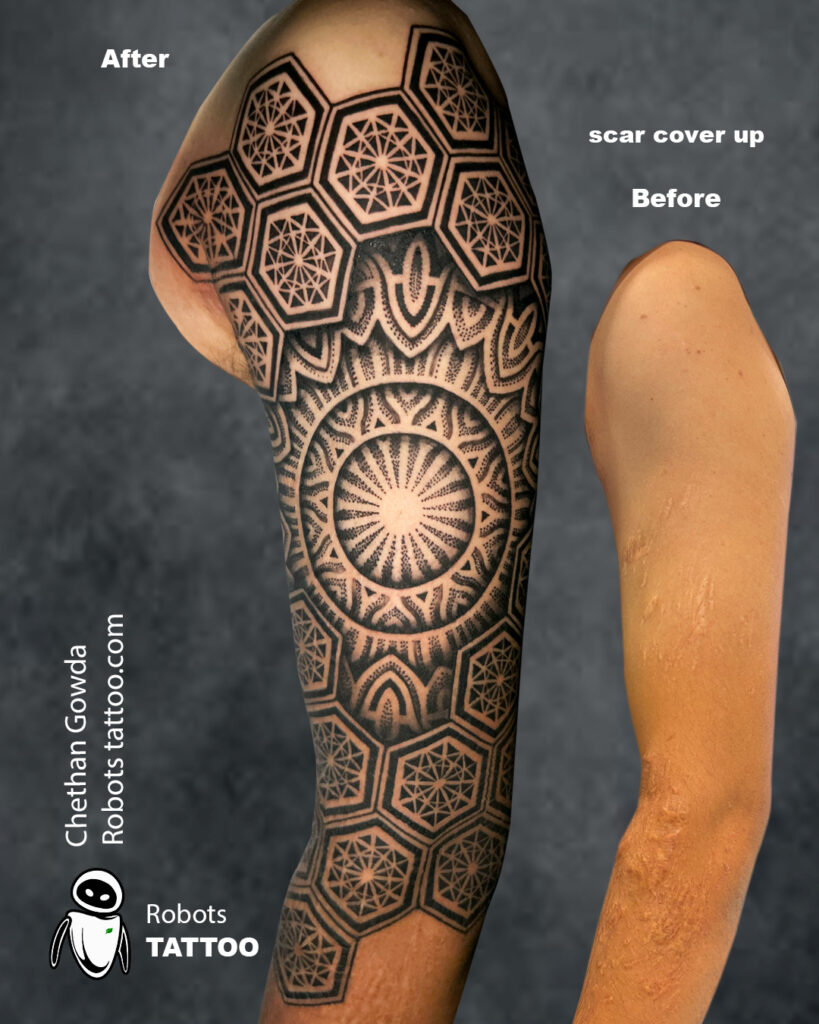 scar cover up tattoo ideas @robotstattoo