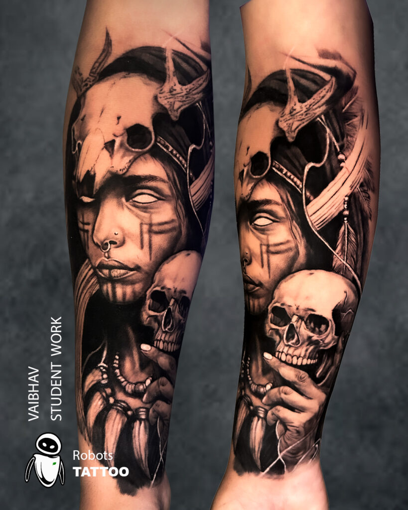 vaibhav robots tattoo student works