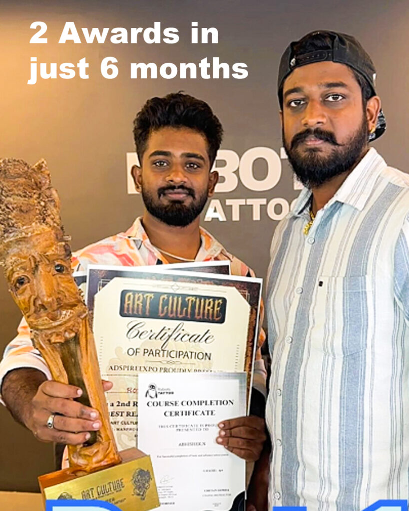 abhishek robots tattoo student works