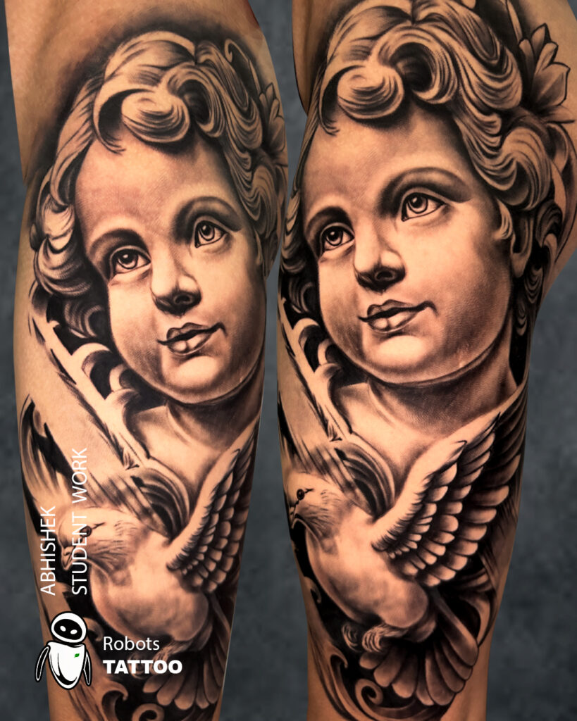 abhishek robots tattoo student works