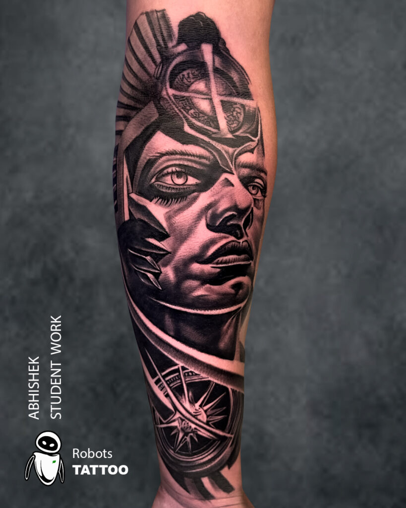 abhishek robots tattoo student works