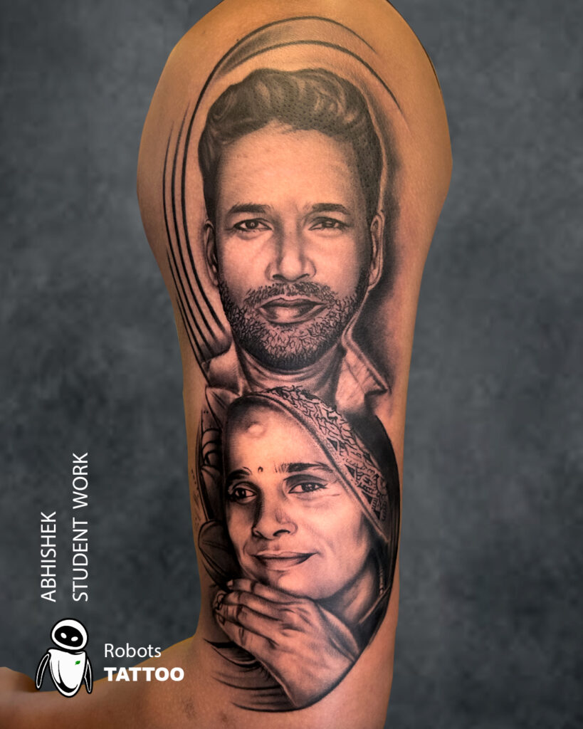 abhishek robots tattoo student works