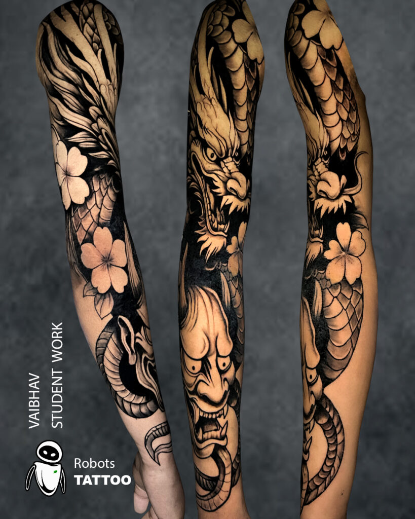 vaibhav robots tattoo student works