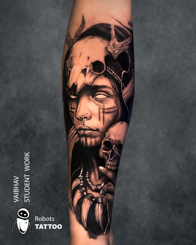 vaibhav robots tattoo student works