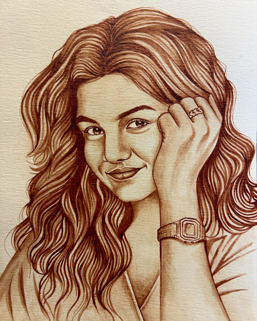 blood art done by robots tattoo