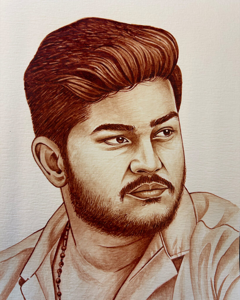 blood art done by robots tattoo