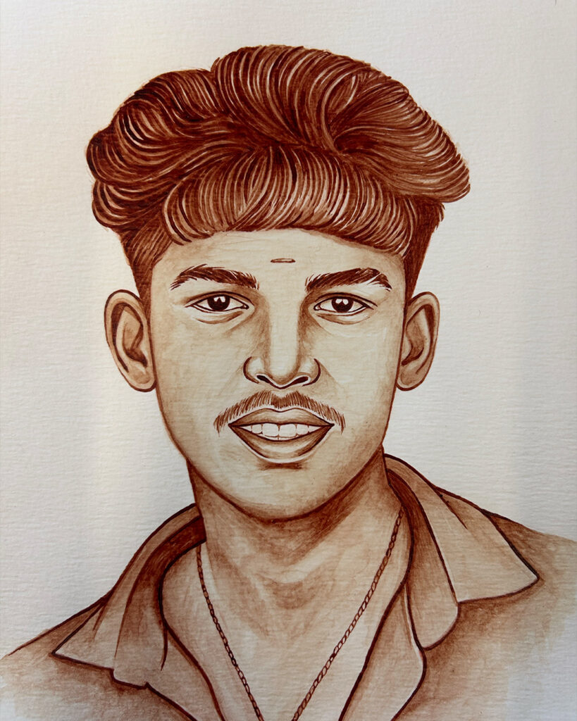 blood art done by robots tattoo