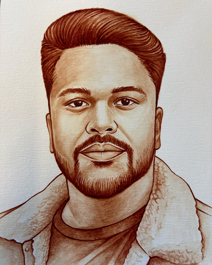 blood art done by robots tattoo