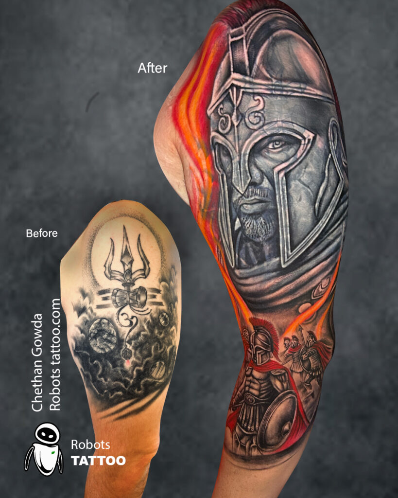 Best coverup Tattoo ideas Tattoo done at @Robotstattoo by chethangowda