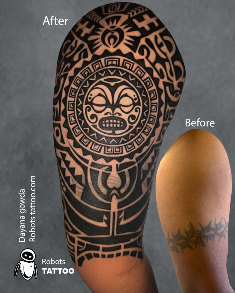 Best. cover up tattoo ideas tattoo done at @robots By Dayanagowda