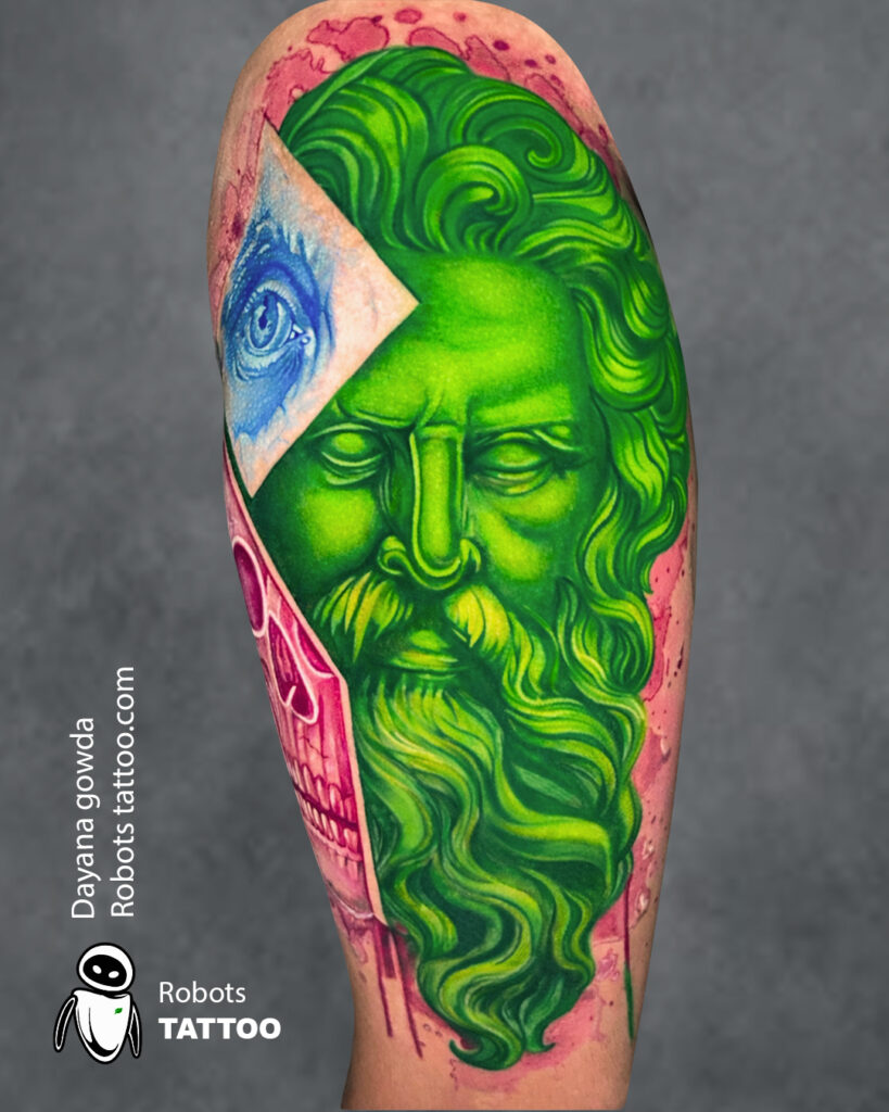 Best colour tattoo ideas tattoo done at @robots By Dayanagowda