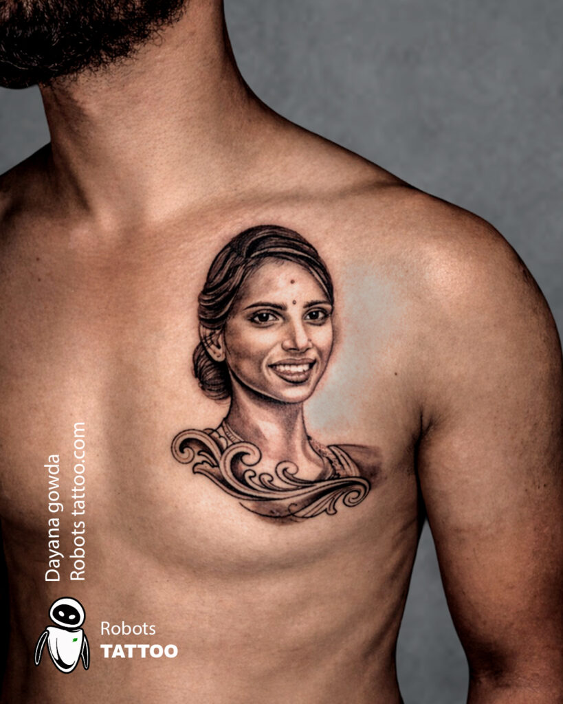 face tattoo @ robots tattoo