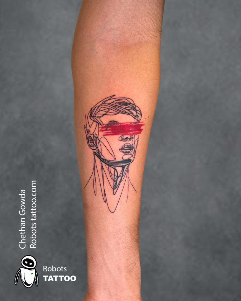 creative line art tattoo ideas