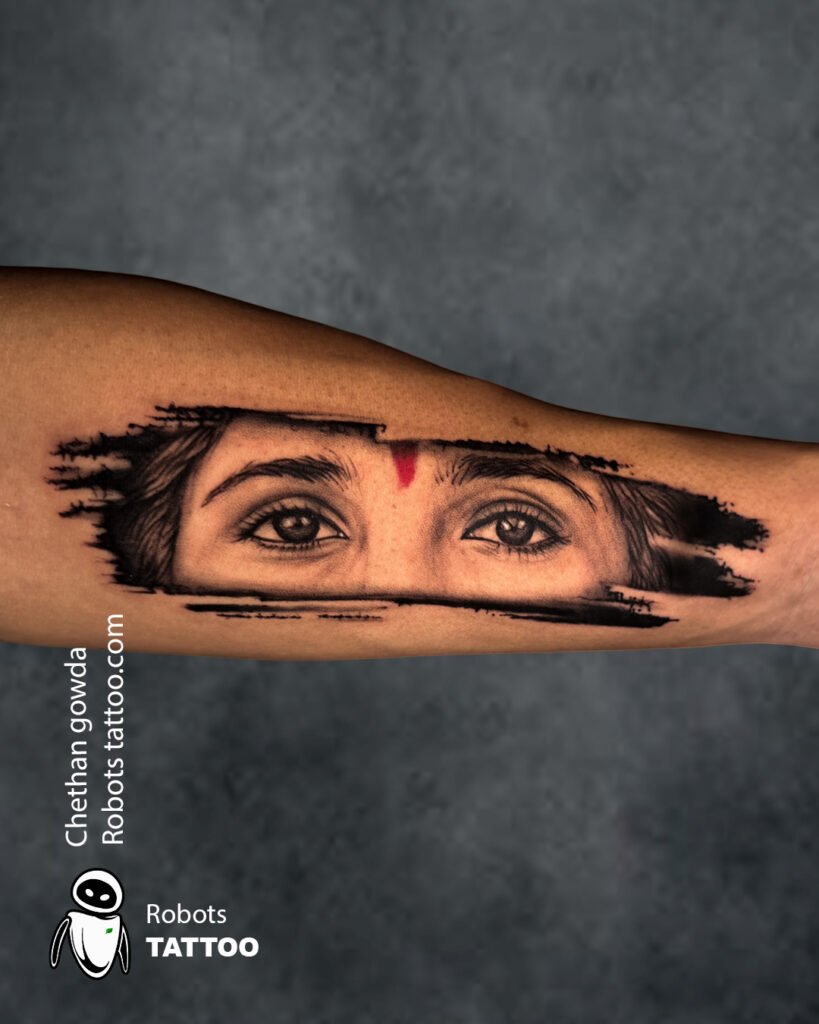 eye portrait tattoo ideas done at robots tattoo best tattoo studio in bangalore