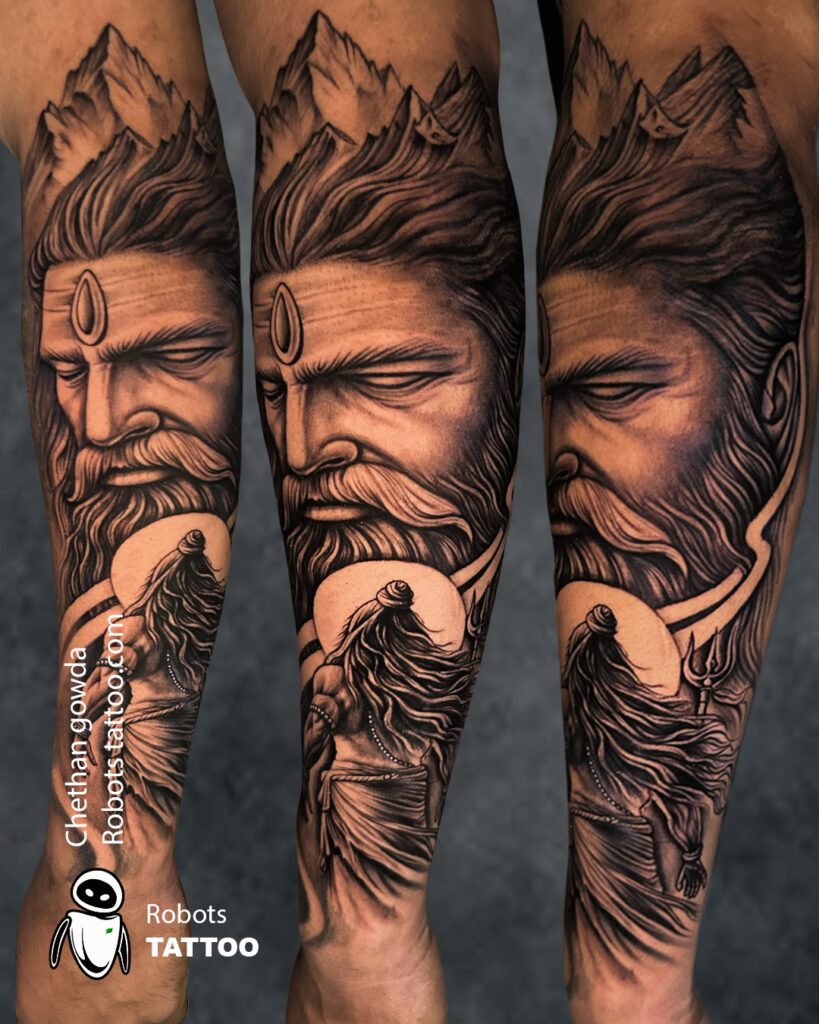 shiva tattoo ideas done at robots tattoo best tattoo studio in bangalore